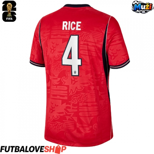 Dres Anglicko Declan Rice #4 Preč MS 2026 Krátky Rukáv